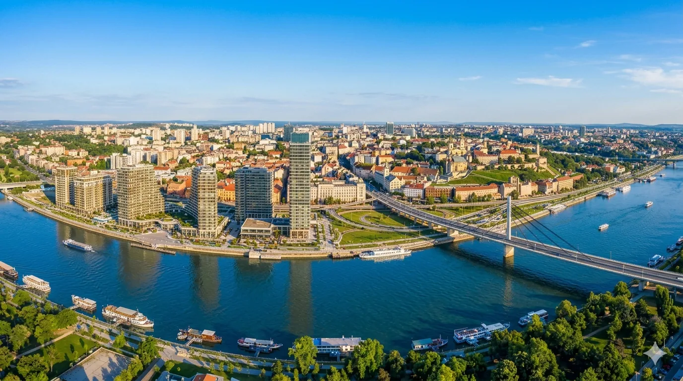 Beograd, panorama nad Savom